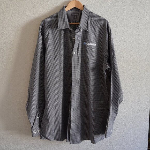 EDDIE BAUER Classic Fit Long Sleeve Checkered Print Button Down Shirt Size T2XL - Picture 1 of 4